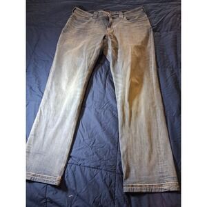 Duluth Trading Ballroom Double Flex Jeans Men 38x32 Blue Straight Comfort Fit